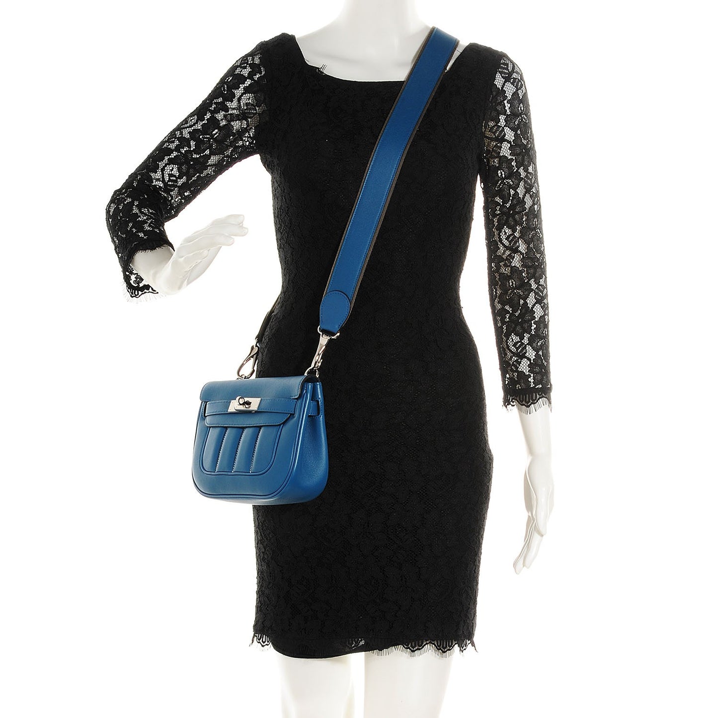 Veau Swift Mini Sac Berline Bleu Thalassa