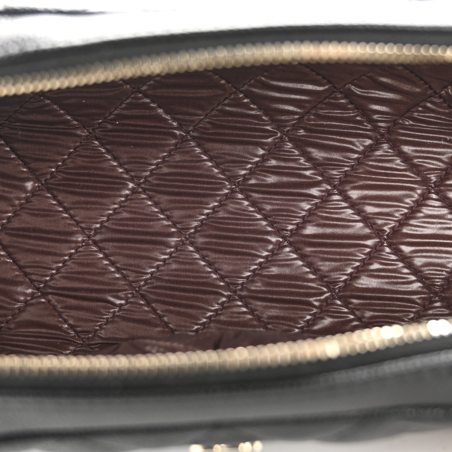 Chanel Caviar Quilted Toiletry Case With Chain Black 5 of 8