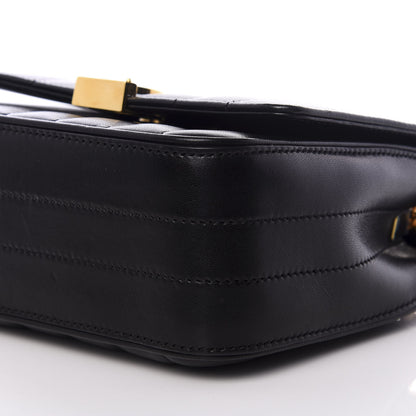 Saint Laurent Lambskin Matelasse Monogram Small Vicky Chain Bag Black 7 of 8