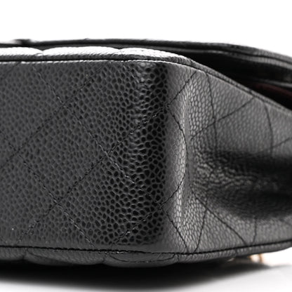 Chanel Caviar Quilted Medium Double Flap Black 10 of 11