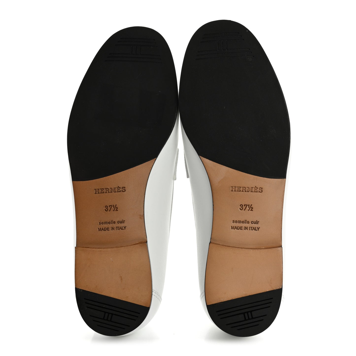 Calfskin Womens Colette Loafers 37.5 White