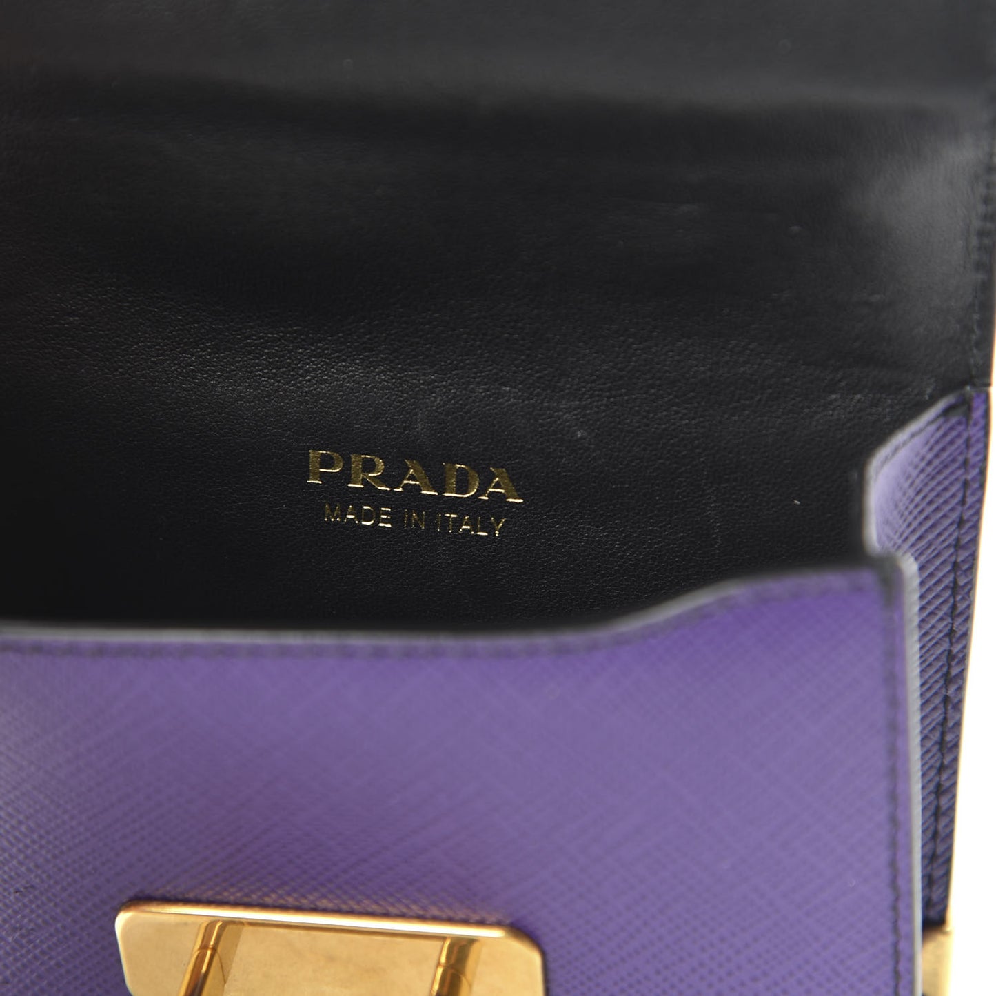 Saffiano Astrology Mini Cahier Bag Viola Black