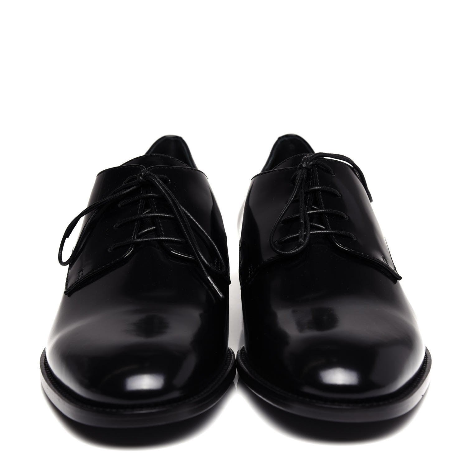 Christian Dior Polished Calfskin Mens Derby Shoe 40 Black 5 of 10