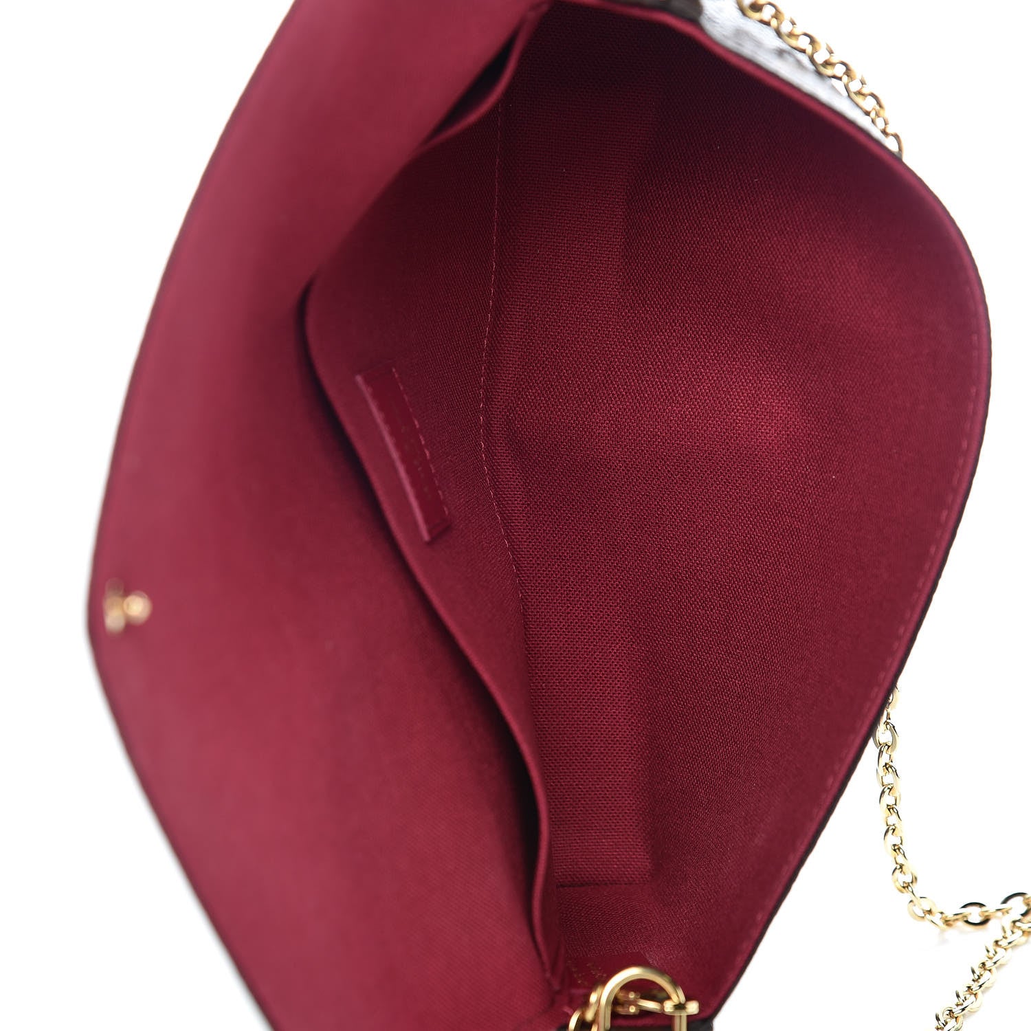 Louis Vuitton Monogram Pochette Felicie Chain Wallet Fuchsia 7 of 12