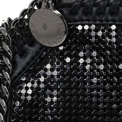 Stella McCartney Crystal Stones Tiny Fold Over Falabella Black 7 of 11
