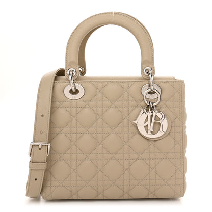 Christian Dior Grained Calfskin Cannage Medium Lady Dior Sable 1 of 10