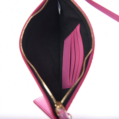 MCM Visetos Kira North South Shopper Tote Pink 8 of 9