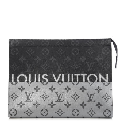 Louis Vuitton Monogram Eclipse Split Pochette Voyage MM 1 of 8