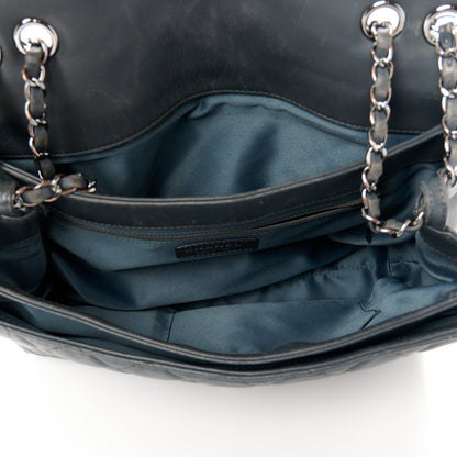Chanel Lambskin Quilted Jumbo Coco Loop Flap Grey 5 of 13