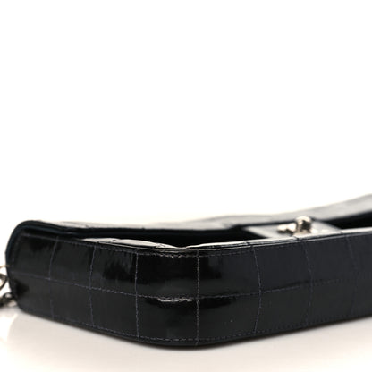 Chanel Patent Quilted East West Chocolate Bar Flap Black 7 of 9