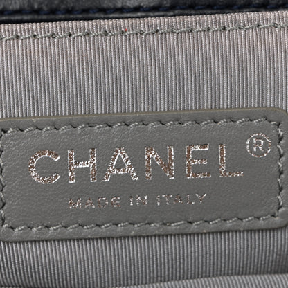 Chanel Velvet Quilted Small Boy Flap Blue 6 of 10
