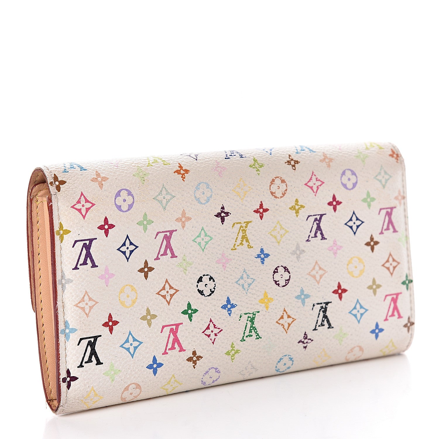 Louis Vuitton Monogram Multicolor Sarah Wallet White 3 of 16