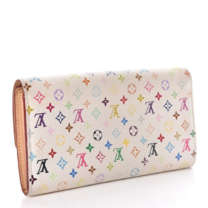 Louis Vuitton Monogram Multicolor Sarah Wallet White 3 of 16