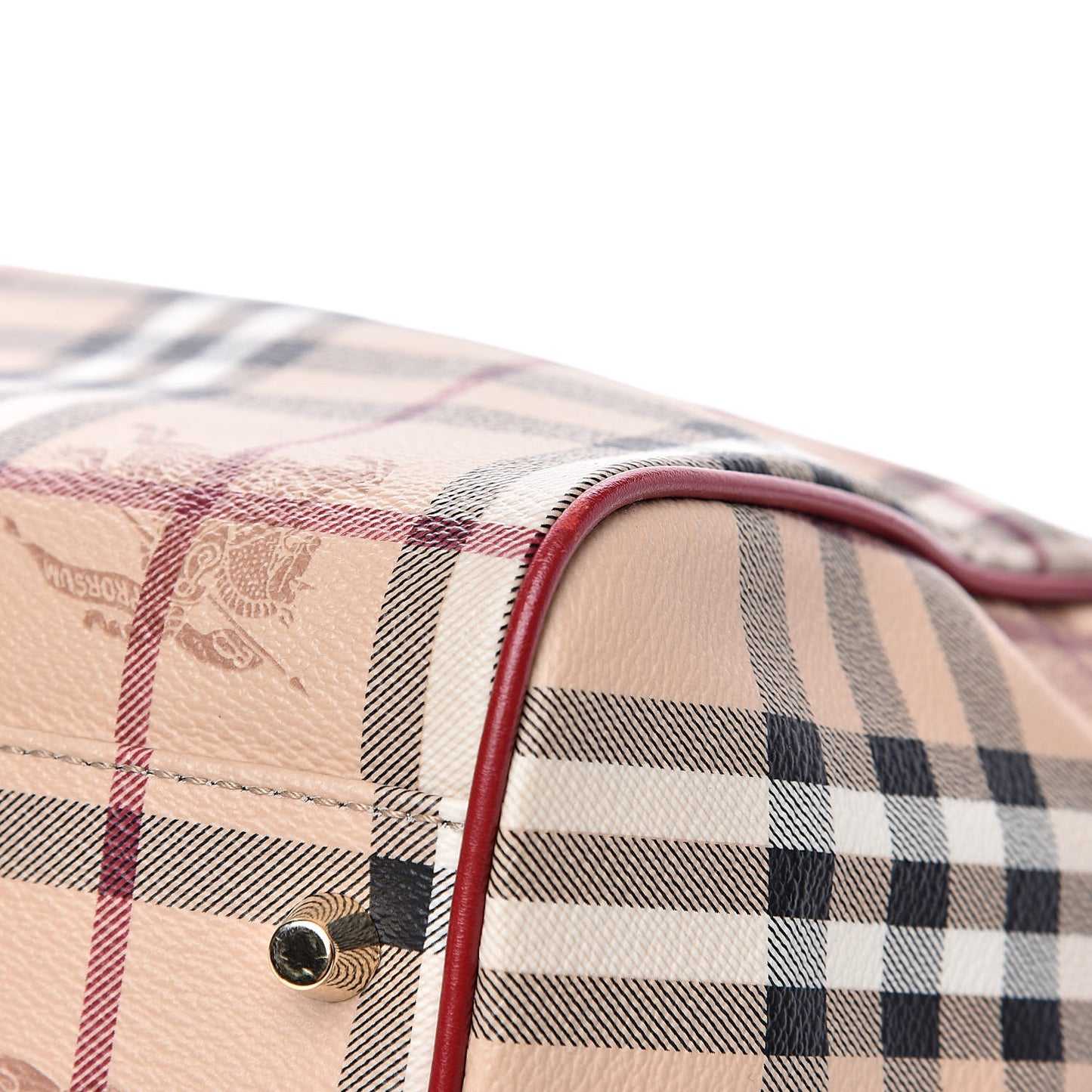 Haymarket Check Small Canterbury Tote Military Red