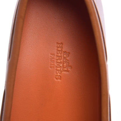 Hermes Supple Calfskin Womens Irving Driving Moccasin Loafers 39 Gold 8 of 14