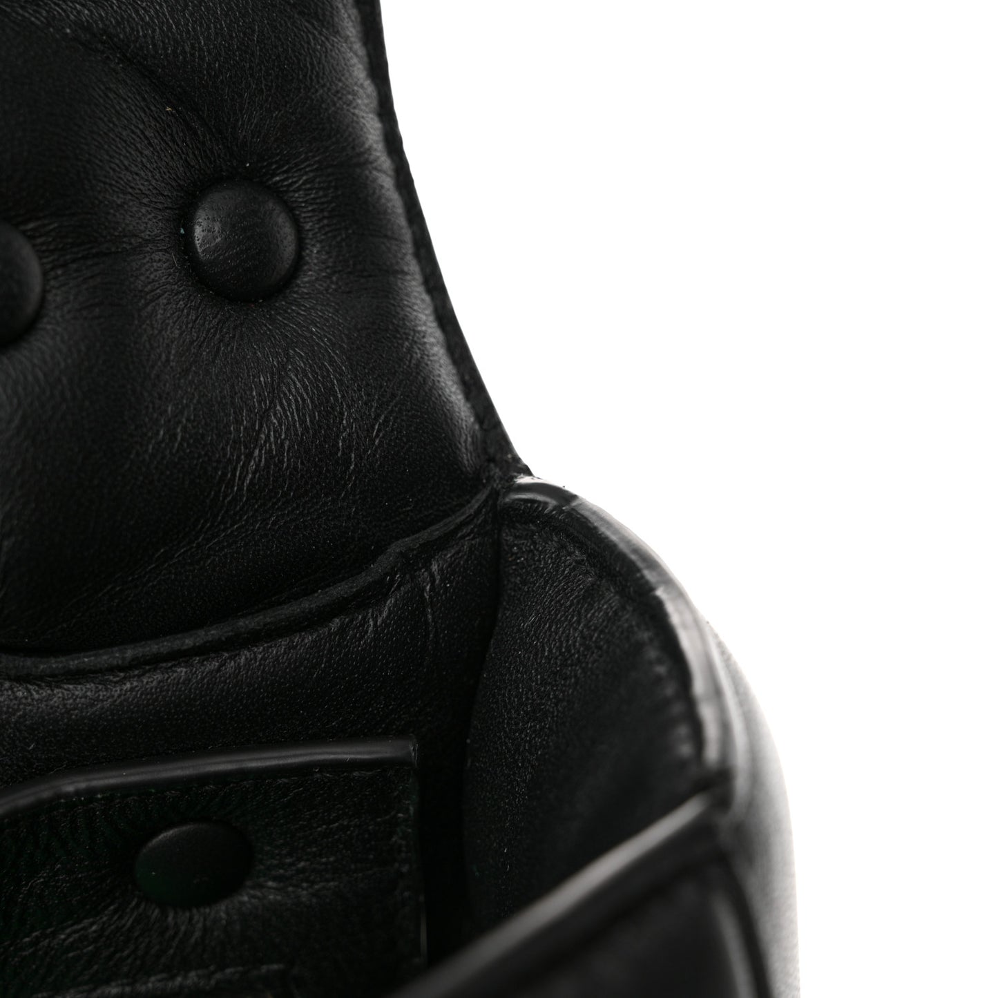 Lambskin Maxi Intreccio Padded Chain Cassette Crossbody Bag Black