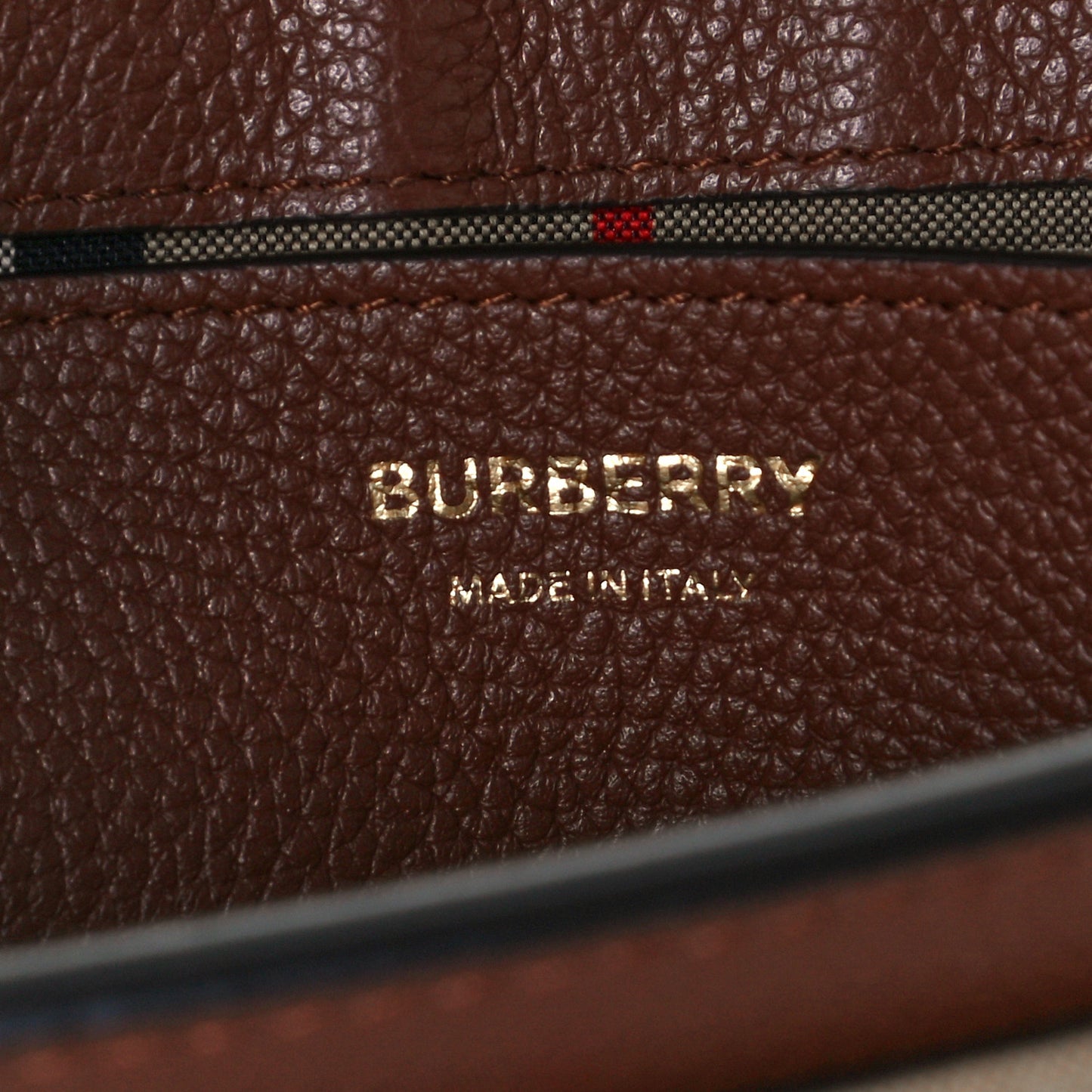 Calfskin Vintage Check Note Crossbody Bag Tan