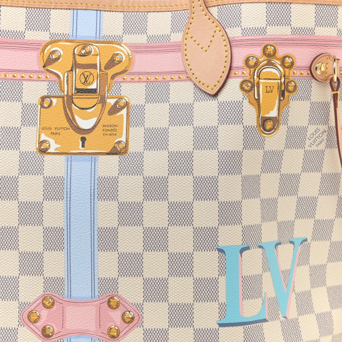 Damier Azur Summer Trunks Neo Neverfull MM