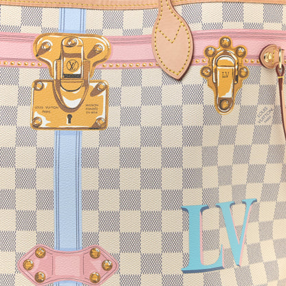Louis Vuitton Damier Azur Summer Trunks Neo Neverfull MM 9 of 13