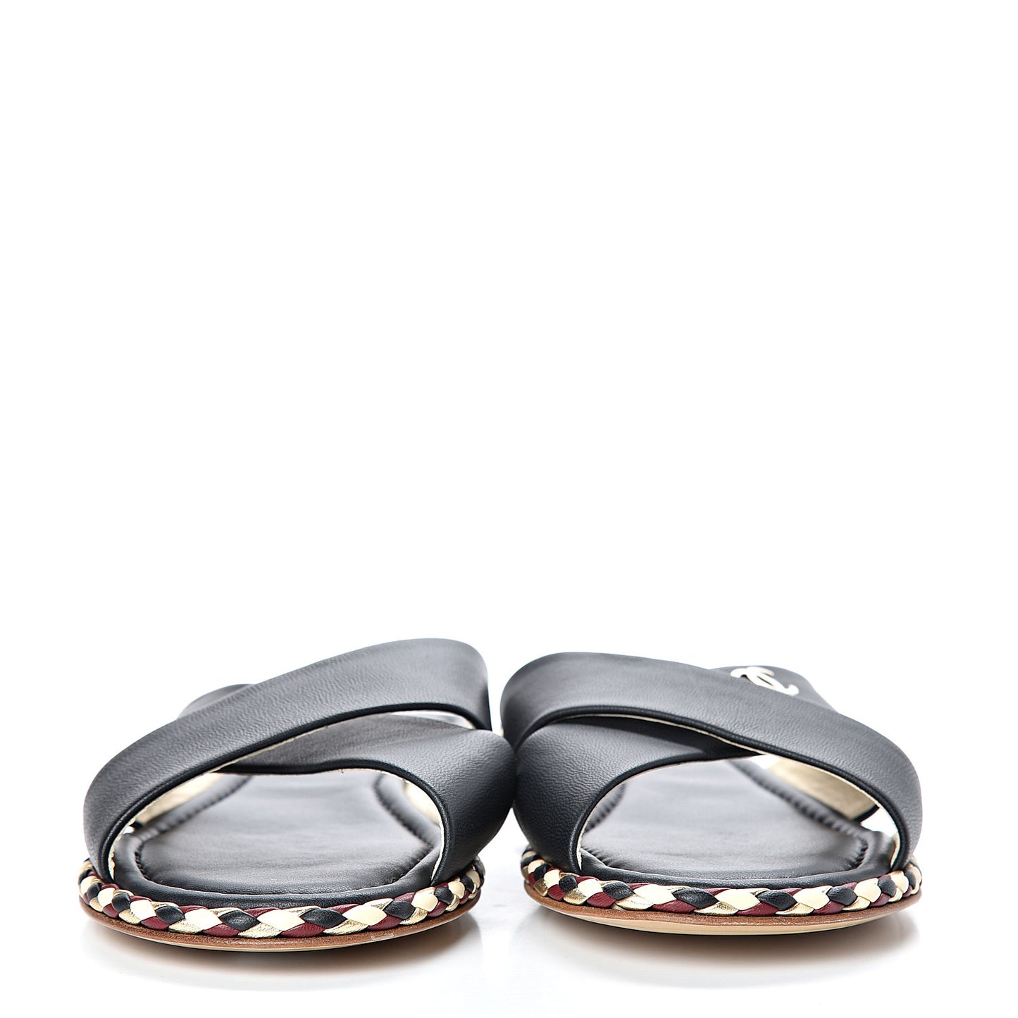 Lambskin Mule Sandals 37 Black