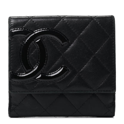 Chanel Calfskin Quilted Cambon Flap Wallet Black 1 of 4