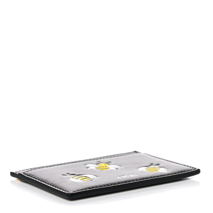 Christian Dior x KAWS Calfskin Bee Card Holder Yellow Black 4 of 6