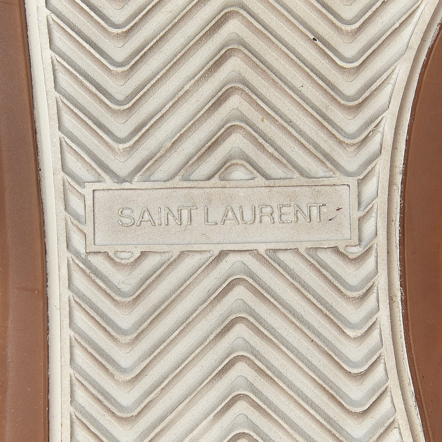 Saint Laurent Calfskin Perforated Womens SL24 Sneakers 38 Argento 7 of 11