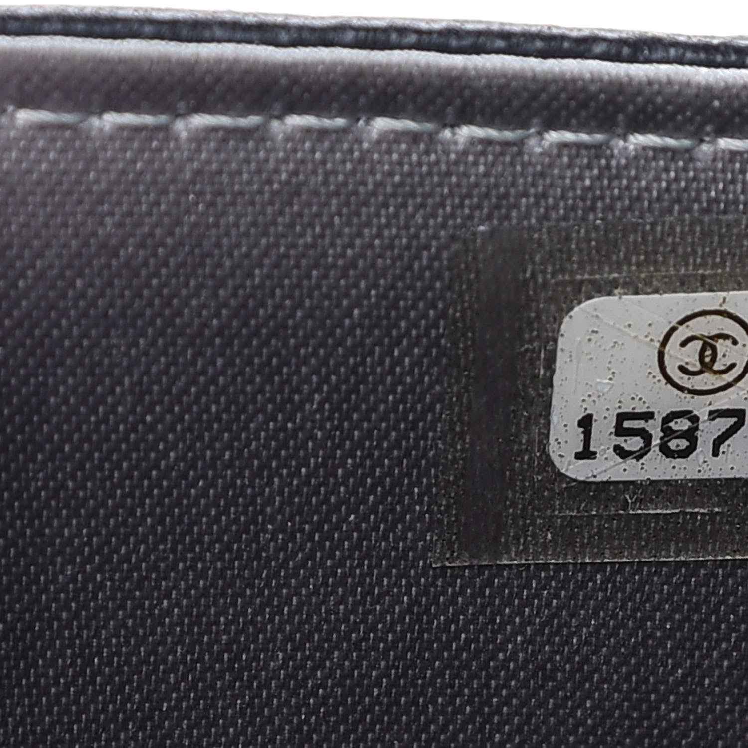 Chanel Lambskin Camellia Embossed Wallet on Chain WOC Black 7 of 9