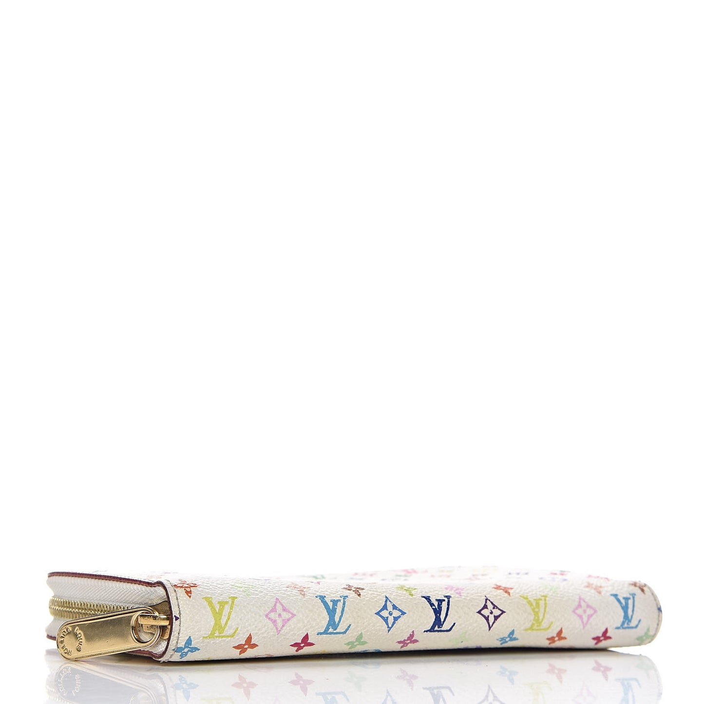 Monogram Multicolor Zippy Wallet White Litchi