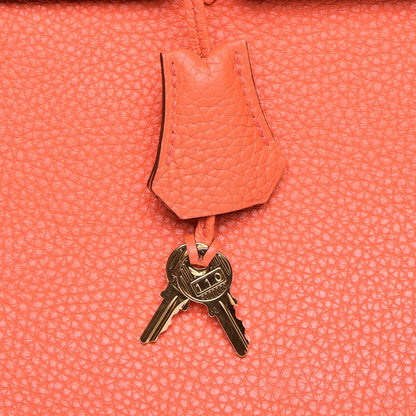 Hermes Taurillon Clemence Birkin 25 Orange Poppy 19 of 25