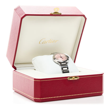 Cartier Stainless Steel 33mm Ballon Bleu De Cartier Automatic Watch Pink 6 of 6