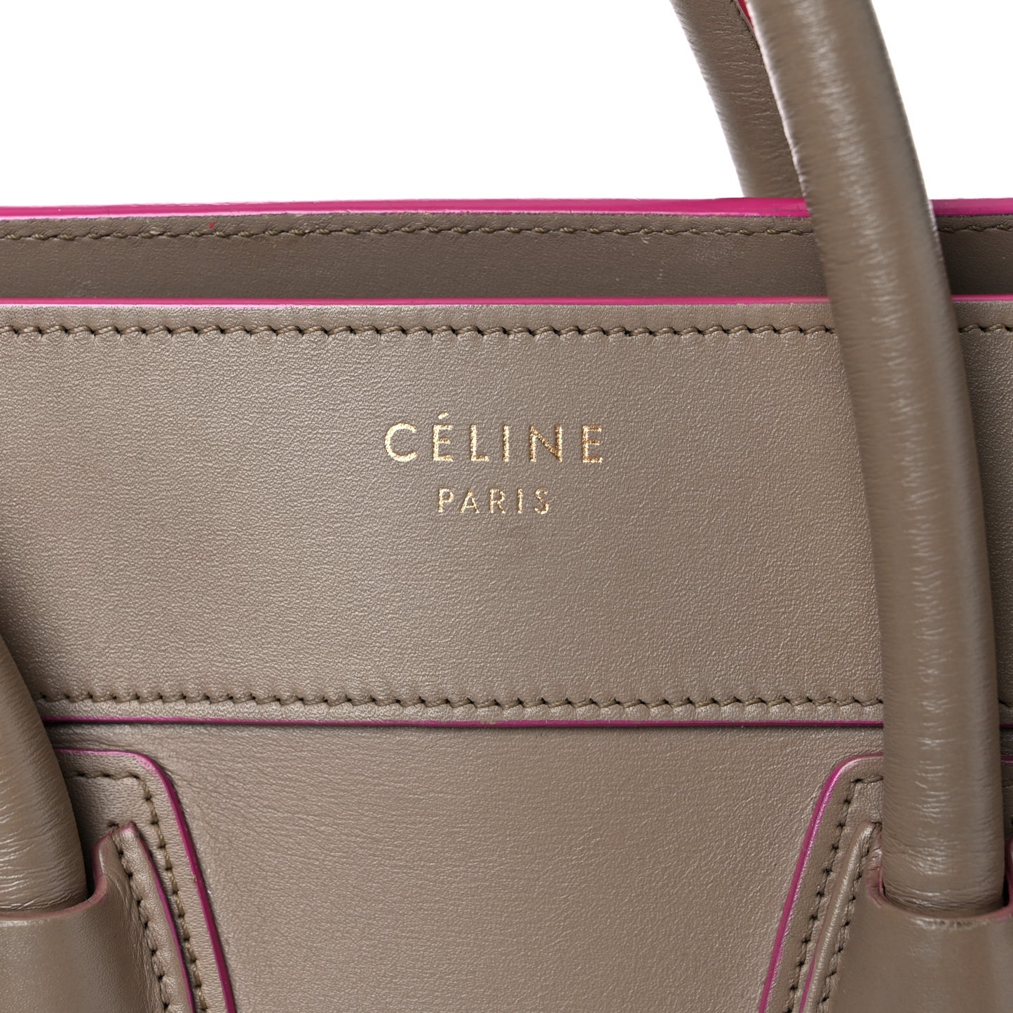 Palmelato Calfskin Micro Luggage Beige