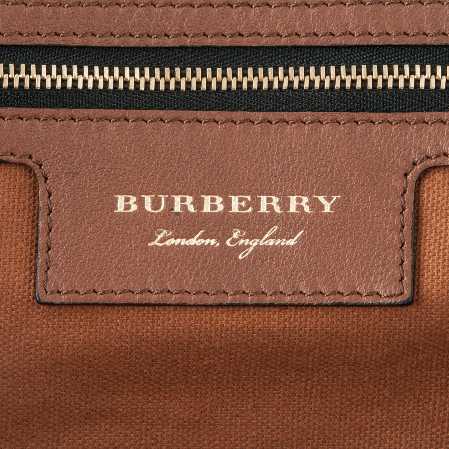 House Check Small Canterbury Tote Dark Tan
