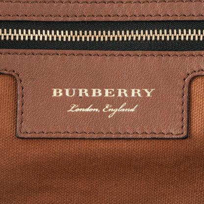Burberry House Check Small Canterbury Tote Dark Tan 7 of 7