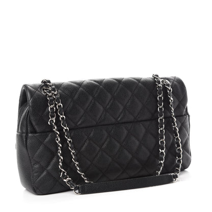 Chanel Caviar Quilted Jumbo Easy Flap Black 3 of 11
