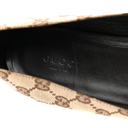 Gucci GG Monogram Ballet Flat 38.5 Beige Ebony 7 of 9