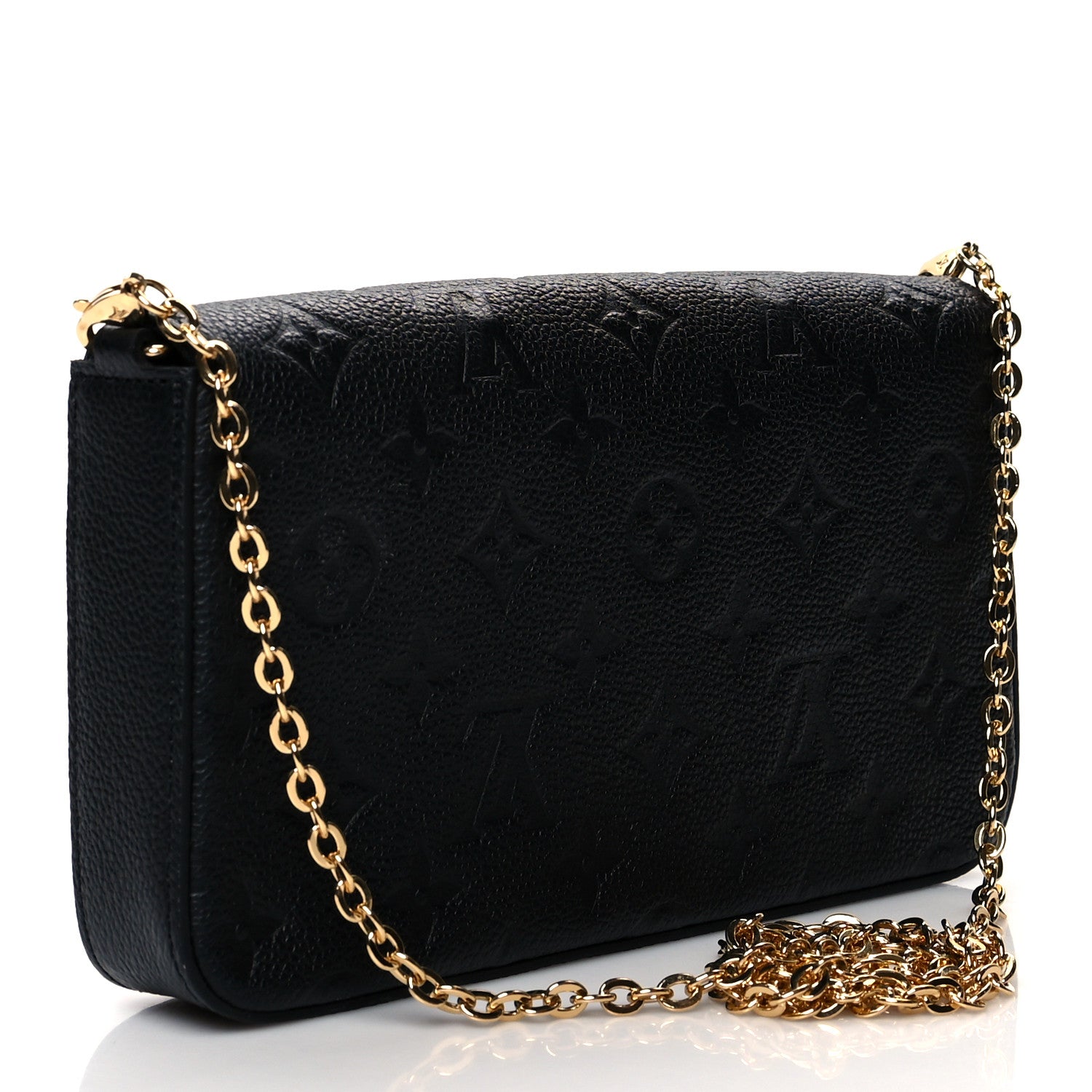 Louis Vuitton Empreinte Pochette Felicie Chain Wallet Black 4 of 13