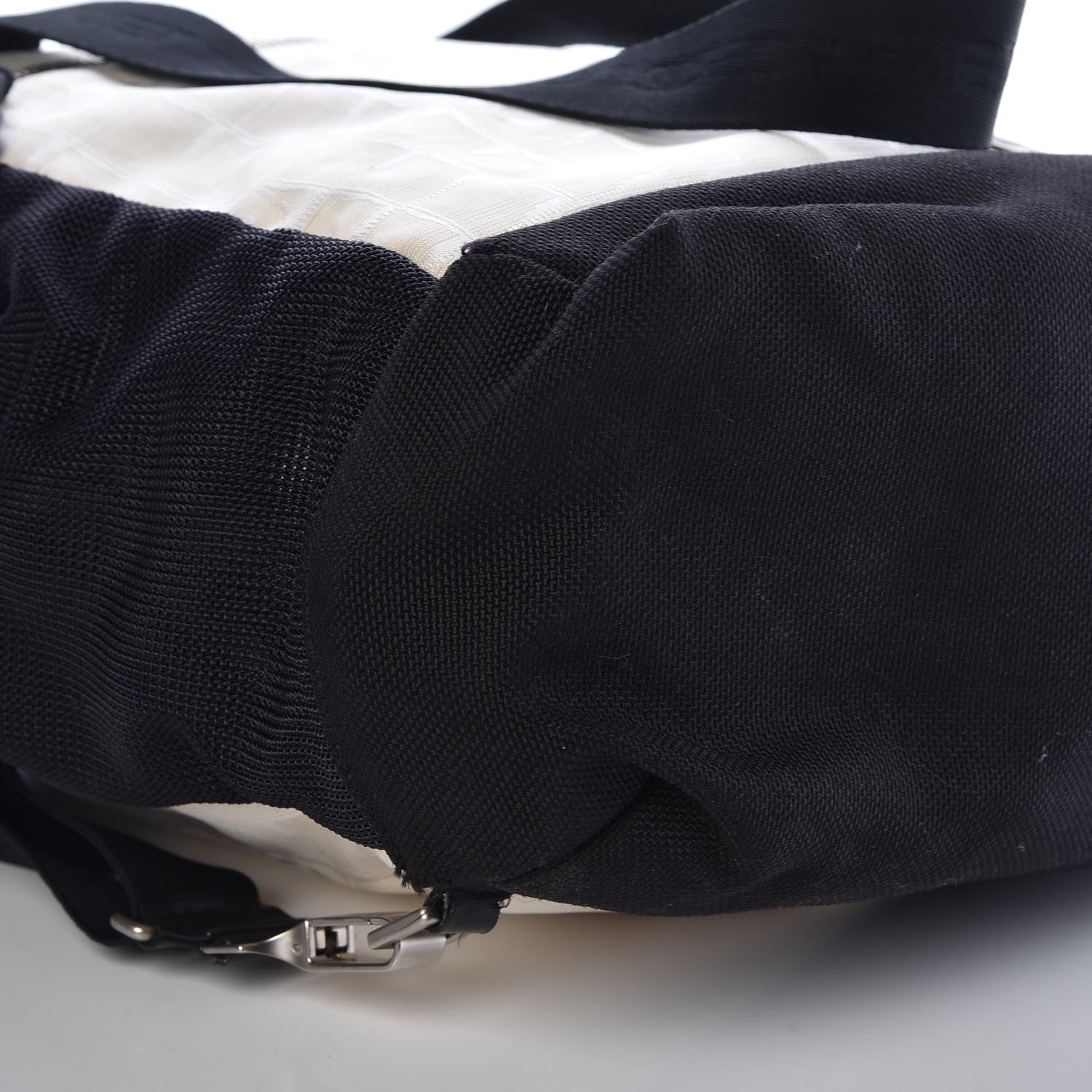 Chanel Nylon Sport Backpack Tote Beige Black 14 of 15