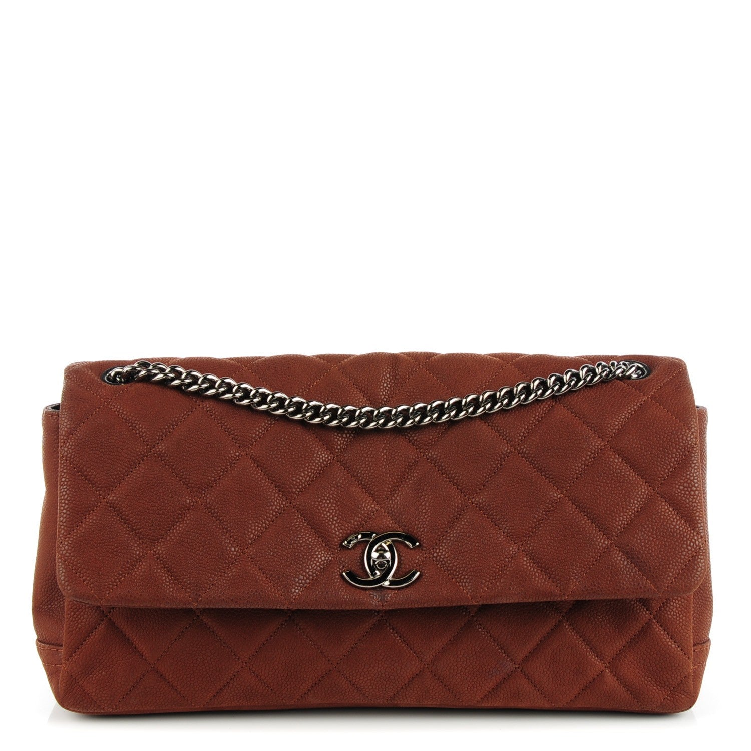 Chanel Iridescent Caviar Quilted Medium Lady Pearly Flap Brown 1 of 8