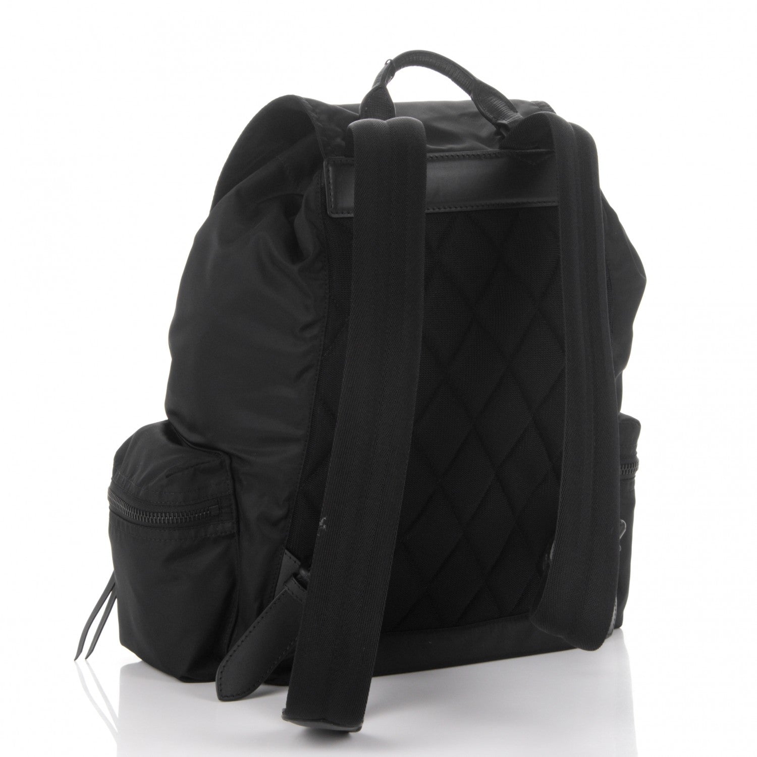 Burberry Technical Nylon Large Rucksack Backpack Black 3 of 7