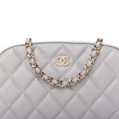 Chanel Caviar Quilted Camera Case Grey 8 of 11
