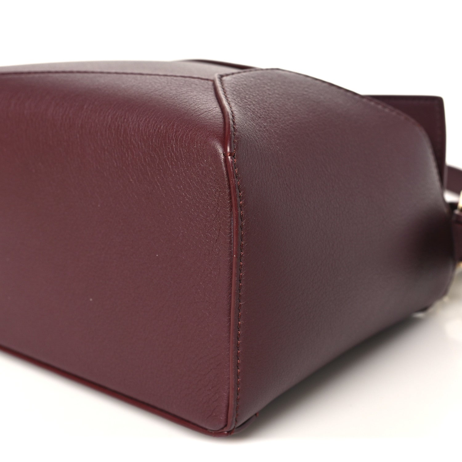 Loewe Soft Grained Calfskin Small Puzzle Edge Bag Dark Burgundy 9 of 9