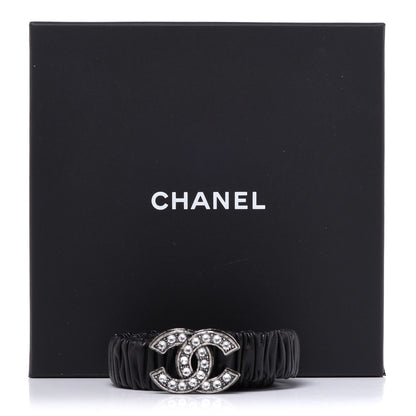 Chanel Lambskin Crystal CC Belt 75 30 Black 5 of 5