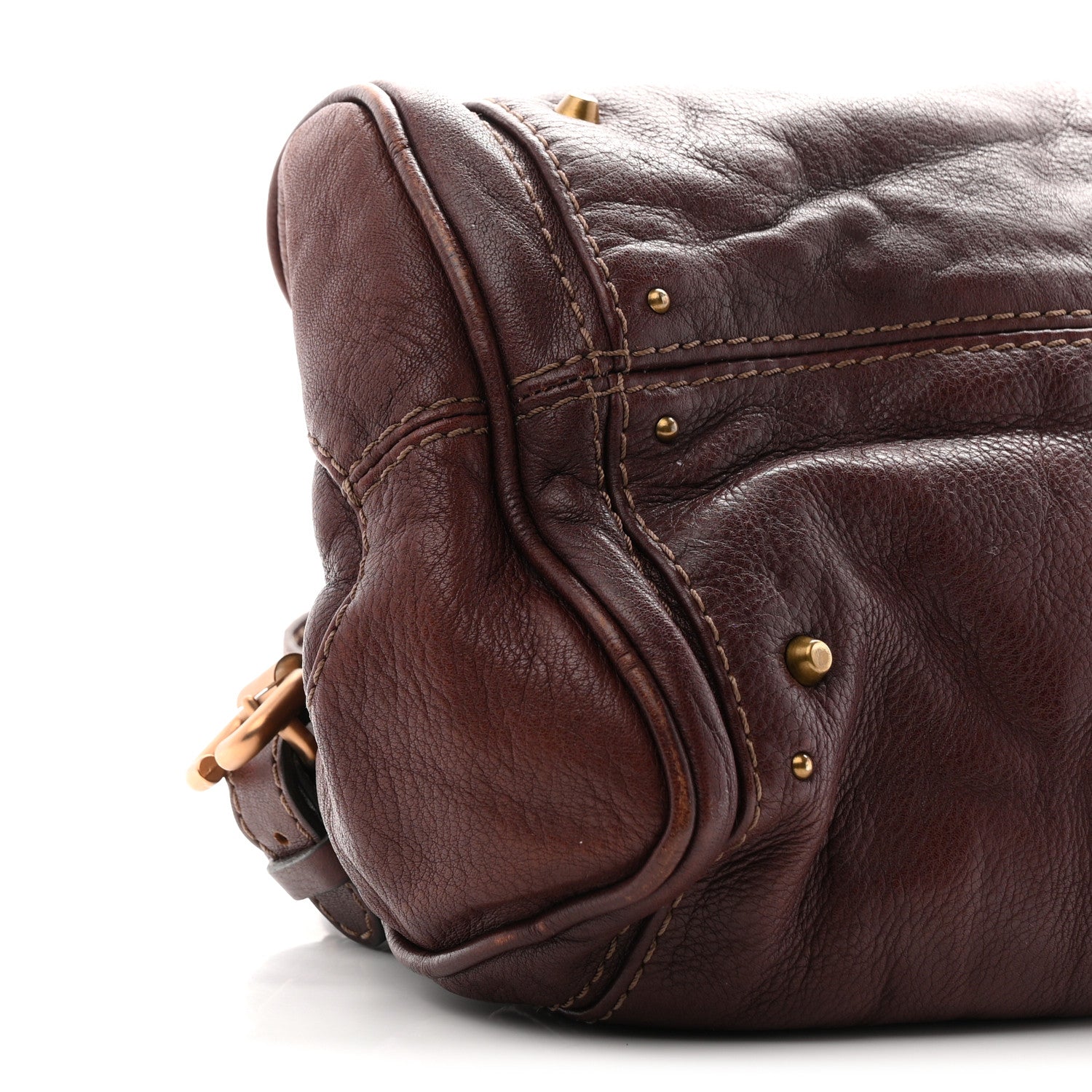 Chloe Calfskin Medium Paddington Satchel Chocolate 9 of 10