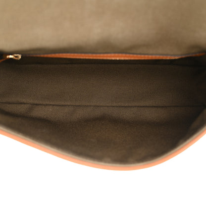 Fendi Canvas Vitello King FF Embroidered Baguette Amazzonia Cuoio 5 of 10