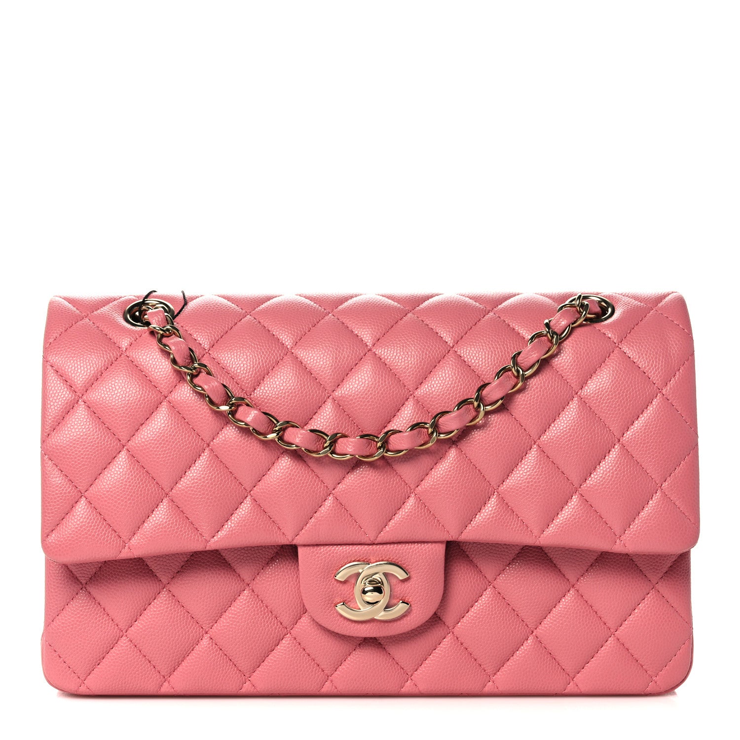 Chanel Caviar Quilted Medium Double Flap Dark Pink 1 of 11