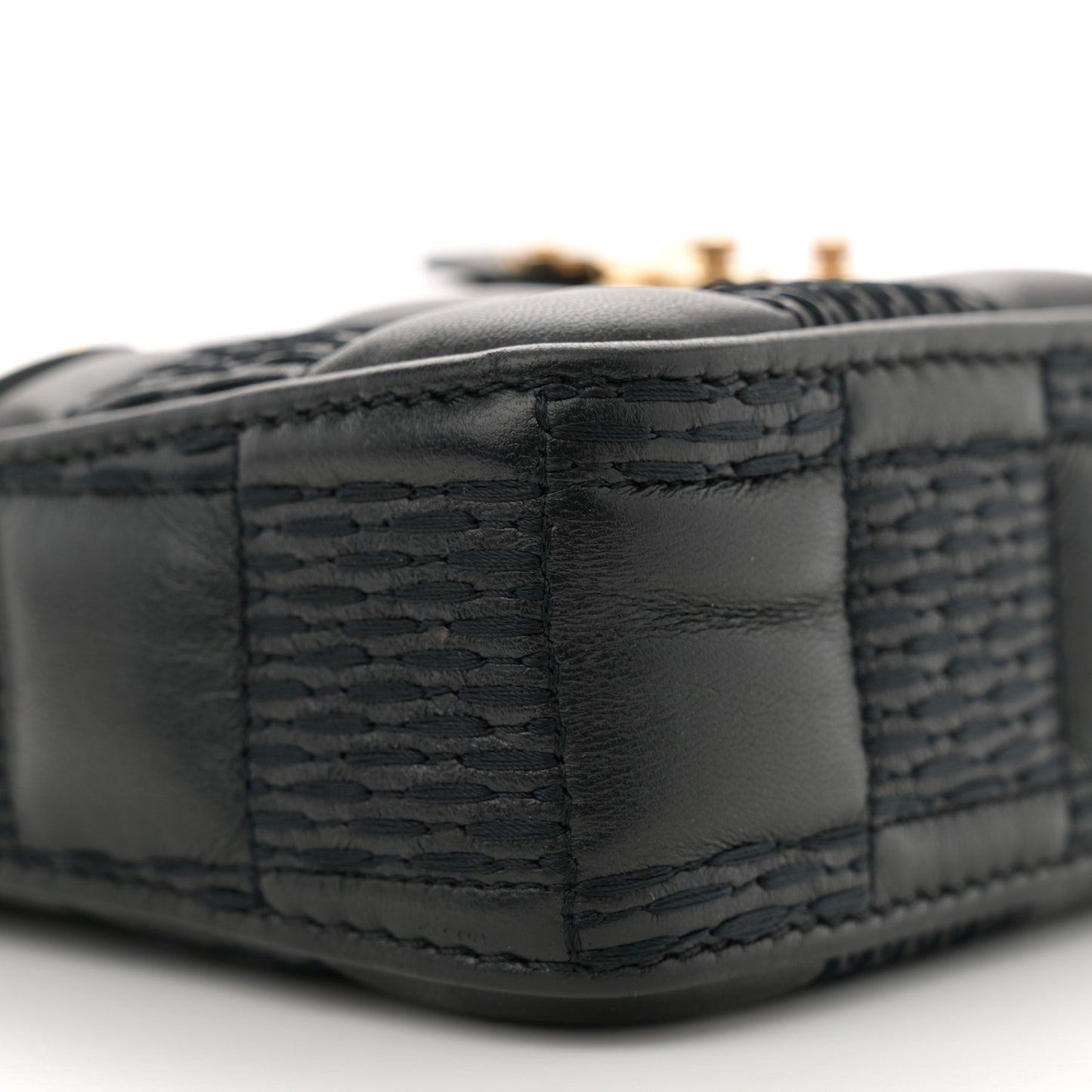 Damier Quilt Lambskin Troca Pochette Black