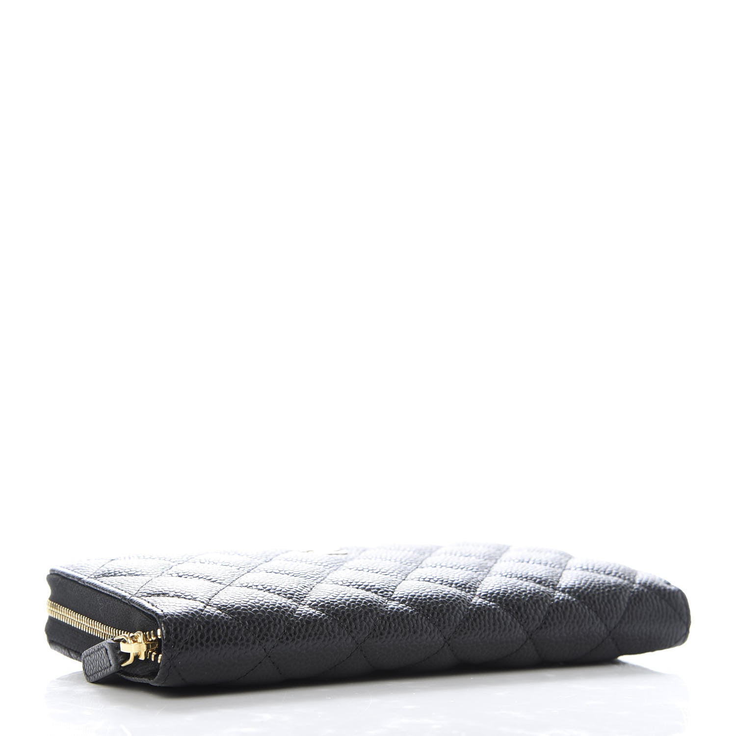 Chanel Caviar Quilted Large Gusset Zip Around Wallet Black 4 of 11
