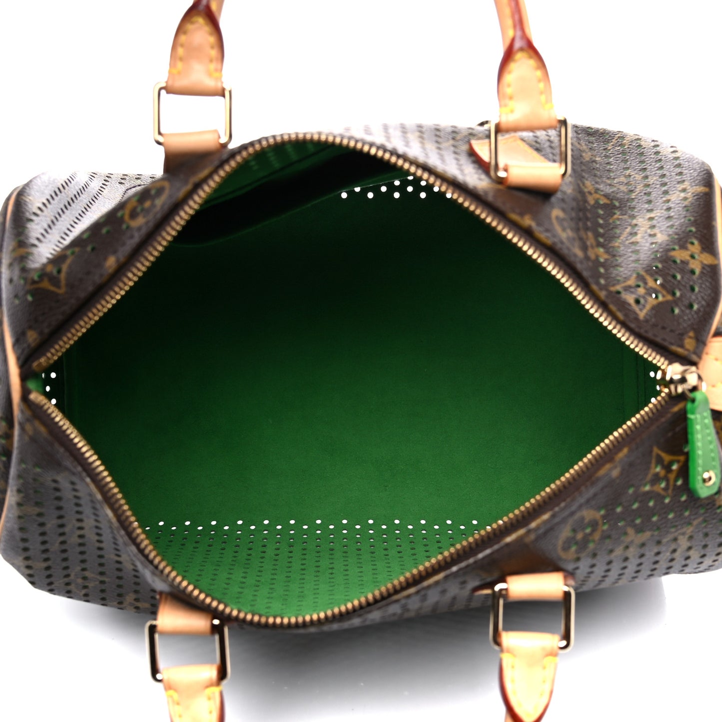 Monogram Perforated Speedy 30 Green