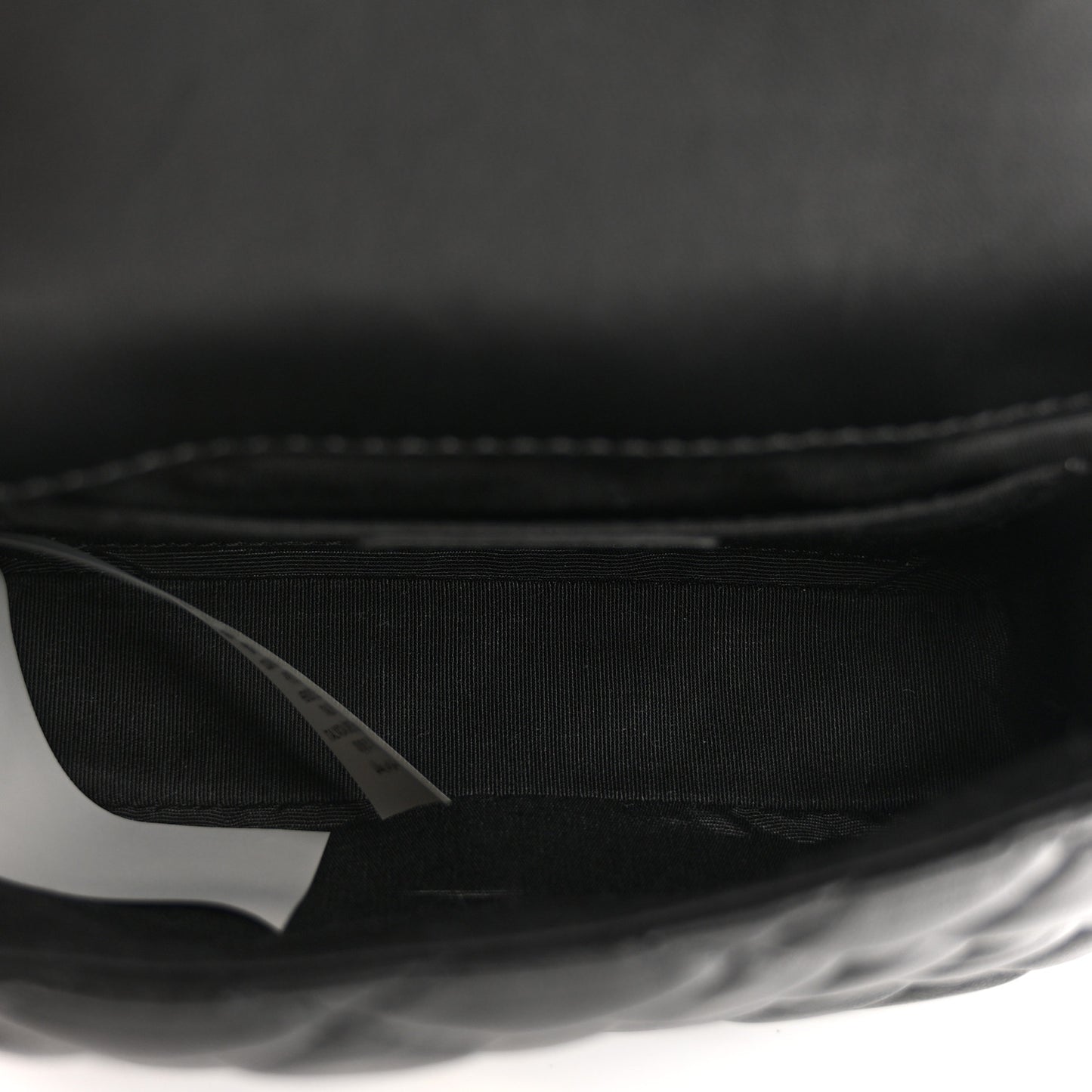 Nappa Quilted Small Medusa Chain Crossbody Black